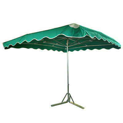 Parasol professionnel de marché télescopique - Parasol forain - Vert - 300 x 250 cm - armature alu, toile + housse - Parasols de marché, Parasols forains