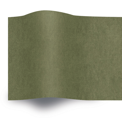 Papier de soie vert olive 14g/m² 50 x 75 cm, 240 feuilles - Papiers de soie-1
