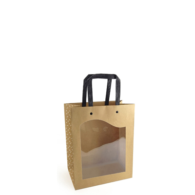 Sacs kraft à fenêtre Delicatessen - Sacs kraft à fenêtre
