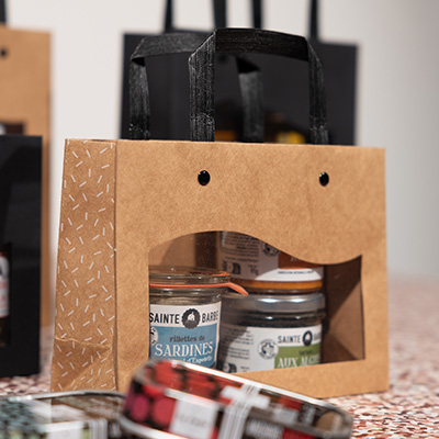 Sacs kraft à fenêtre Delicatessen - Sacs kraft à fenêtre-1