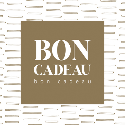 Bon cadeau brun / blanc 12 x 12 cm avec enveloppe - Bons cadeaux-1