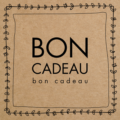 Bon cadeau kraft brun / noir 12 x 12 cm - Paquet de 12 - Bons cadeaux-1