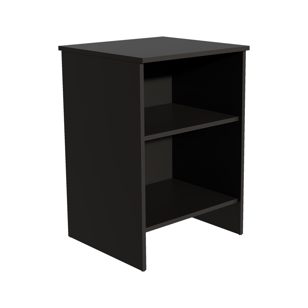 Comptoir d'accueil noir mat 60 x 52 x 88 cm - Comptoirs One-1