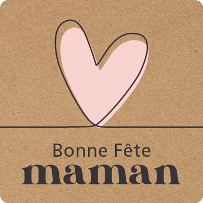 Étiquettes cadeaux adhésives Bonne Fête maman - Étiquettes cadeaux adhésives