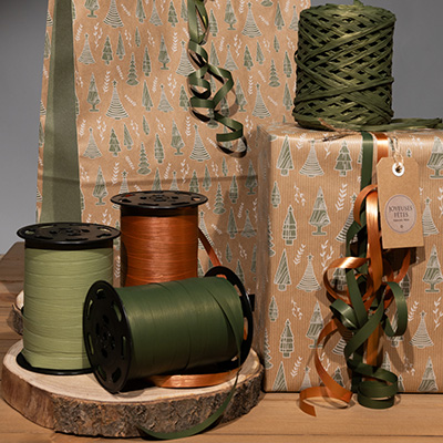 Bolduc mat vert army green 10 mm x 250 m polypropylène - Bolducs unis-1