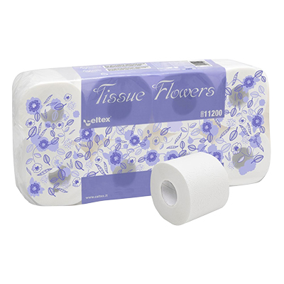 Papier toilette blanc 3 plis 100% cellulose – 8 rouleaux - Papier toilette et mouchoirs