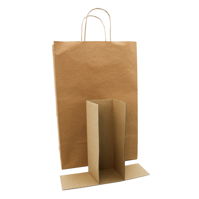 Sacs kraft 3 bouteilles - Sacs pour bouteilles de vin-4