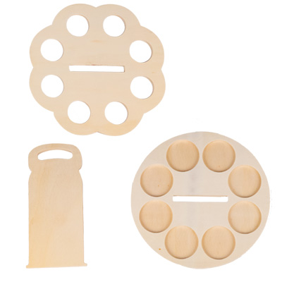 Tourniquet porte bouteilles de bière en bois avec poignée 8 bières 33 cl - Mètres de bières, Emballages pour bouteilles de bières-1