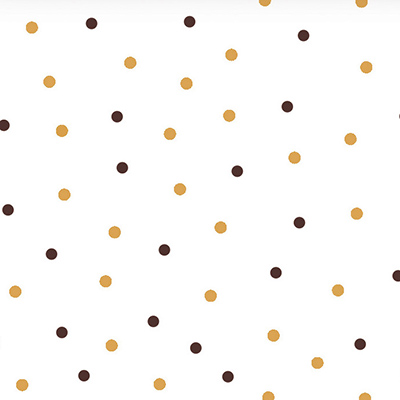 Film fleuriste - Film polypropylène à pois or et noir 80 cm x 120 m 40µ - Films polypropylène à motifs-1