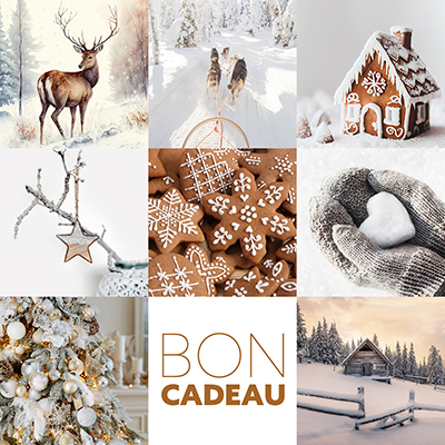 Bon cadeau de Noël Hansel 12x12 cm avec Enveloppe adhésive – Paquet de 12 - Bons cadeaux-1