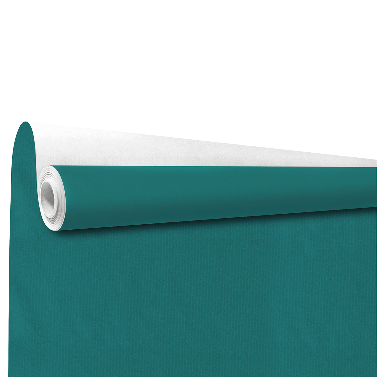 Papier cadeau kraft vergé bleu Wendy uni 70 cm x 100 m 60 g/m² – le rouleau - Papiers cadeaux unis