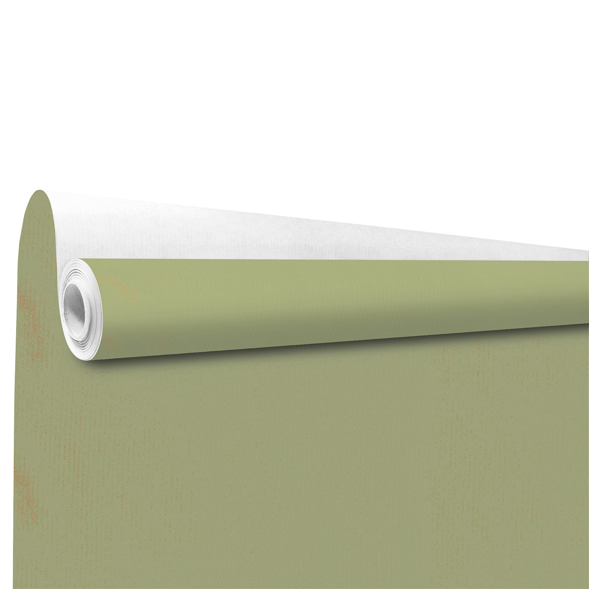 Papier cadeau kraft vergé vert tilleul uni 70 cm x 100 m 60 g/m² – le rouleau - Papiers cadeaux unis