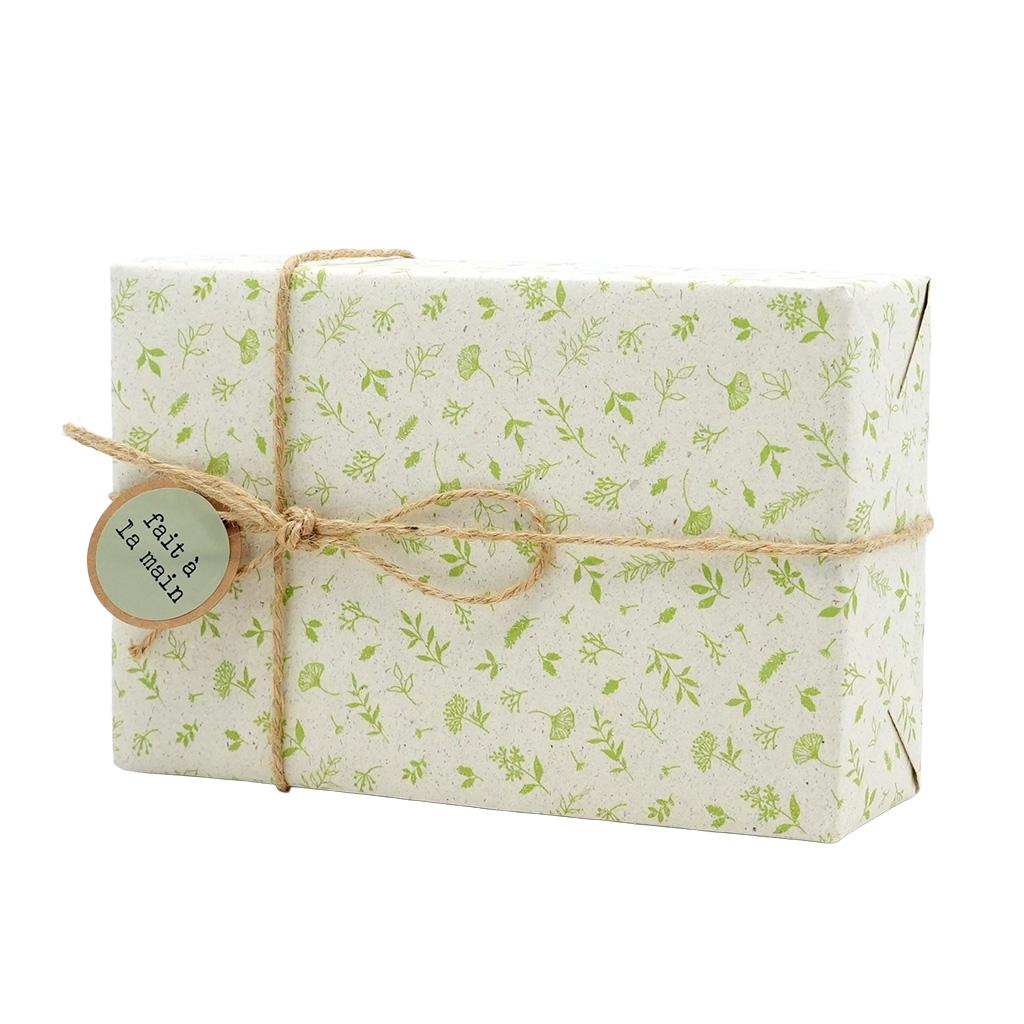 Papier cadeau Herbier Jane - Papiers cadeaux kraft à motifs-1