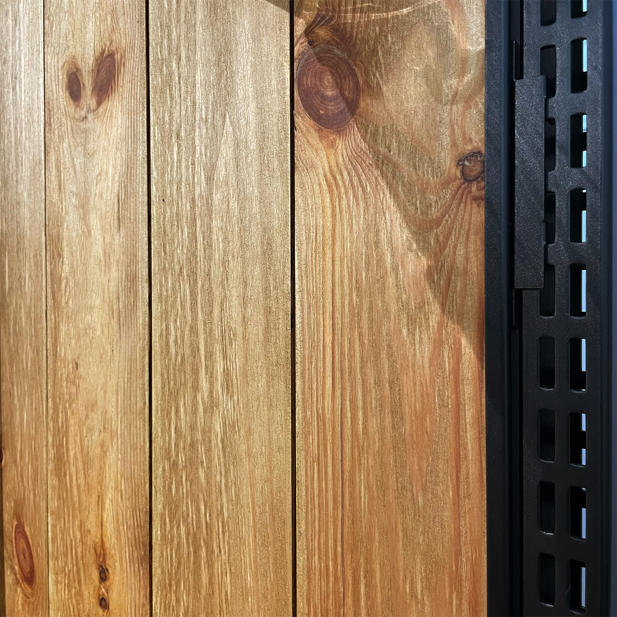 Fond gondole bois plein pin massif brun 62,7 x 80 cm - fond pour gondole - panneau bois pour gondole - Fonds Bois-1