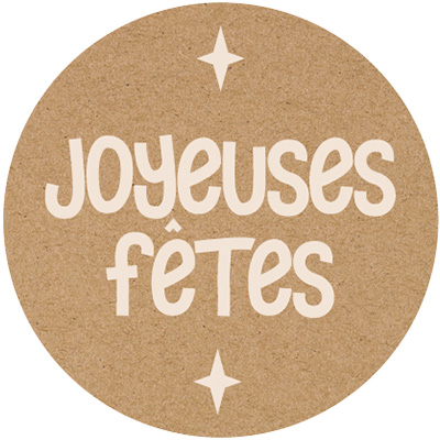 Assortiment étiquettes adhésives Joyeuses Fêtes ø 35 mm - Paquet de 500 - Étiquettes cadeaux adhésives-4