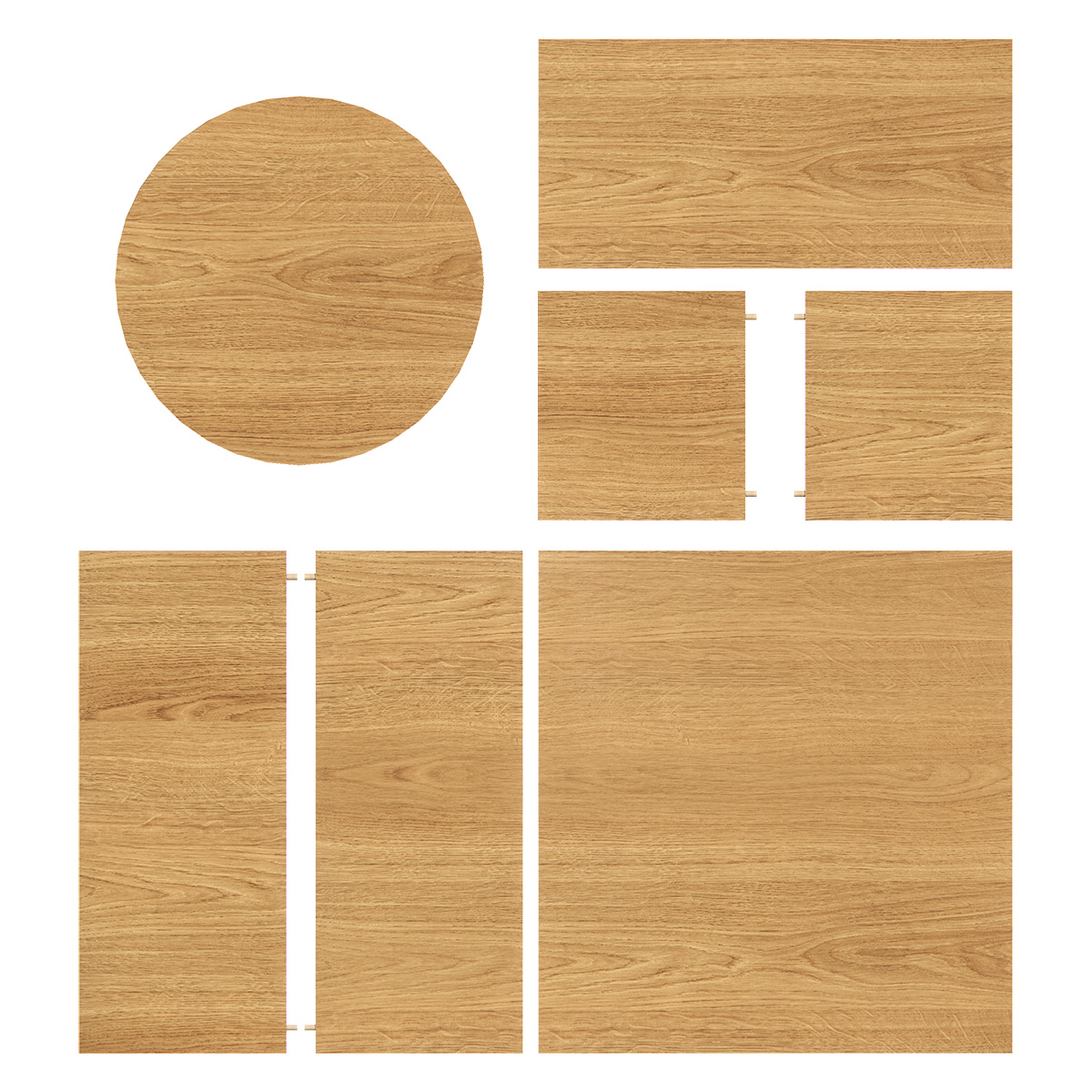 Joue de comptoir Corbridge + tablette ronde - Comptoir Global