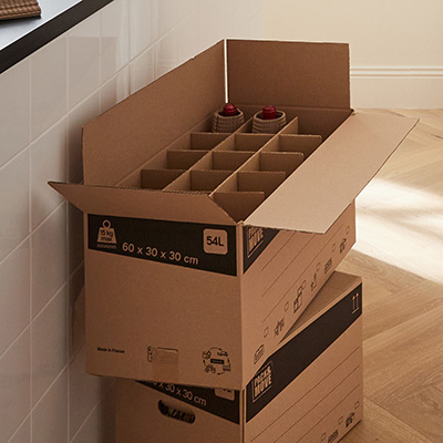 Caisse américaine carton, carton simple cannelure 60x30x30cm, paquet de 20 - Caisses américaines cartons-3