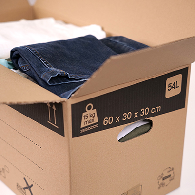 Caisse américaine carton, carton simple cannelure 60x30x30cm, paquet de 20 - Caisses américaines cartons-5