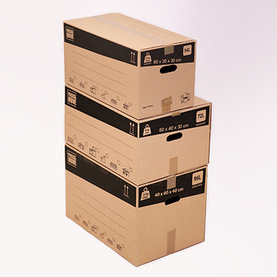 Caisse américaine carton, carton simple cannelure 60x30x30cm, paquet de 20 - Caisses américaines cartons-7