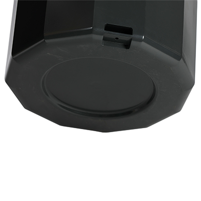 Cendrier extérieur sur pied 10 litres, plastique, noir, ø 35 x H 95 cm - Poubelles professionnelles-4