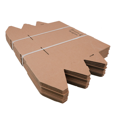 Tube carton triangulaire brun avec fermeture adhésive - Tubes Postaux-1