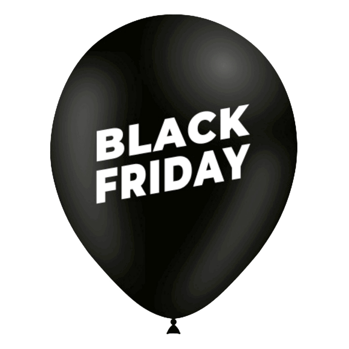 Ballon latex noir Black Friday ø 30 cm – Lot de 8 - Black Friday