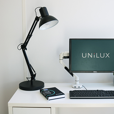 Lampe de bureau Mamboled 2.0 Unilux LED grise - Ergonomie bureautique -3