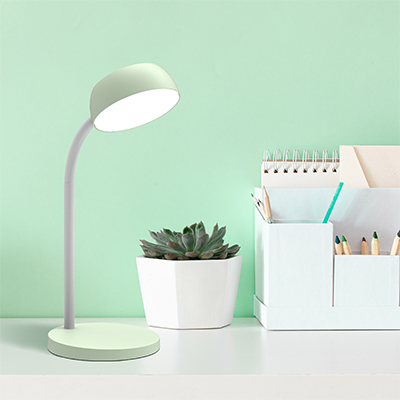 Lampe de bureau LED Unilux Tamy vert pastel - Ergonomie bureautique -1