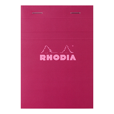 Bloc note agrafé Rhodia Reflets Pastel N°13 5/5 - 80 feuillets - 14,5 x 10,3 cm - Cahiers et blocs notes
