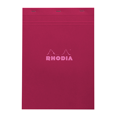 Bloc note agrafé Rhodia Reflets Pastel N°18 5/5 - 80 feuillets - 29,7 x 21 cm - Cahiers et blocs notes-1