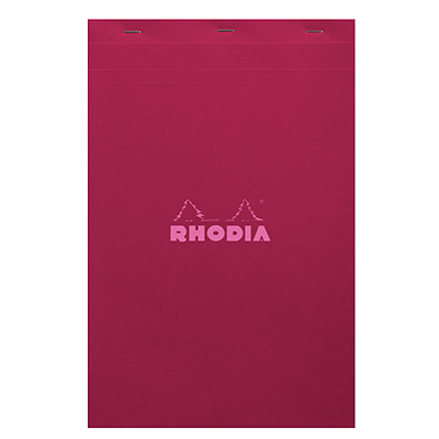 Bloc note agrafé Rhodia Reflets Pastel N°19 5/5 - 80 feuillets - 31,2 x 20,4 cm - Cahiers et blocs notes-1