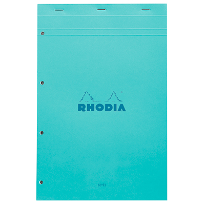 Bloc note agrafé Rhodia Reflets Pastel N°20 Séyès - 80 feuillets - 31,8 x 20,2 cm - Cahiers et blocs notes-5