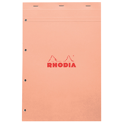 Bloc note agrafé Rhodia Reflets Pastel N°20 5/5 - 80 feuillets - 31,4 x 20,2 cm - Cahiers et blocs notes-2