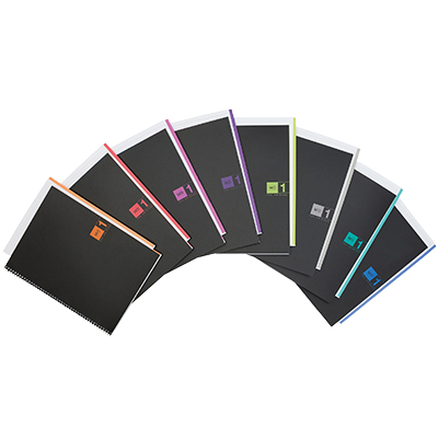 Cahier à spirale Miquelrius 5/5 - A5 - Rouge - 14,8 x 21 cm - Cahiers et blocs notes-2