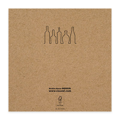 Bon cadeau kraft “Bonne dégustation” 12x12cm avec enveloppe – Paquet de 12 - Bons cadeaux-2