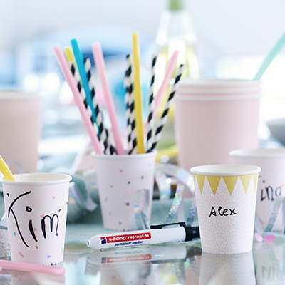 Marqueur permanent noir Edding E-11 rétractable pointe ogive 1,5-3 mm, bouton-poussoir - Marqueurs-3