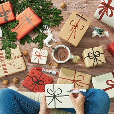 Feutres calligraphie Edding E-1455 assortis – Pointe 1,5 à 3 mm – Paquet de 3 - Marqueurs-2