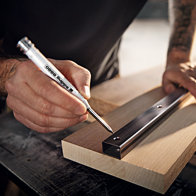 Crayon de chantier avec porte-mine - Crayon menuisier Edding E-8880 graphite - Crayons à papier-2