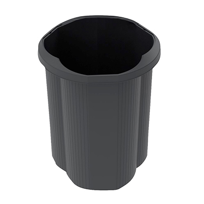 Poubelle de tri sélectif 50L plastique recyclé – Exacompta ECOBLACK - Corbeilles à papier