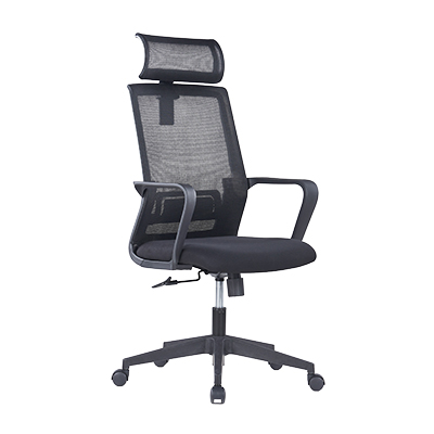 Chaise de bureau professionnelle VENISE noir – support lombaire et têtière réglables - mécanisme basculant centré - Sièges de bureaux