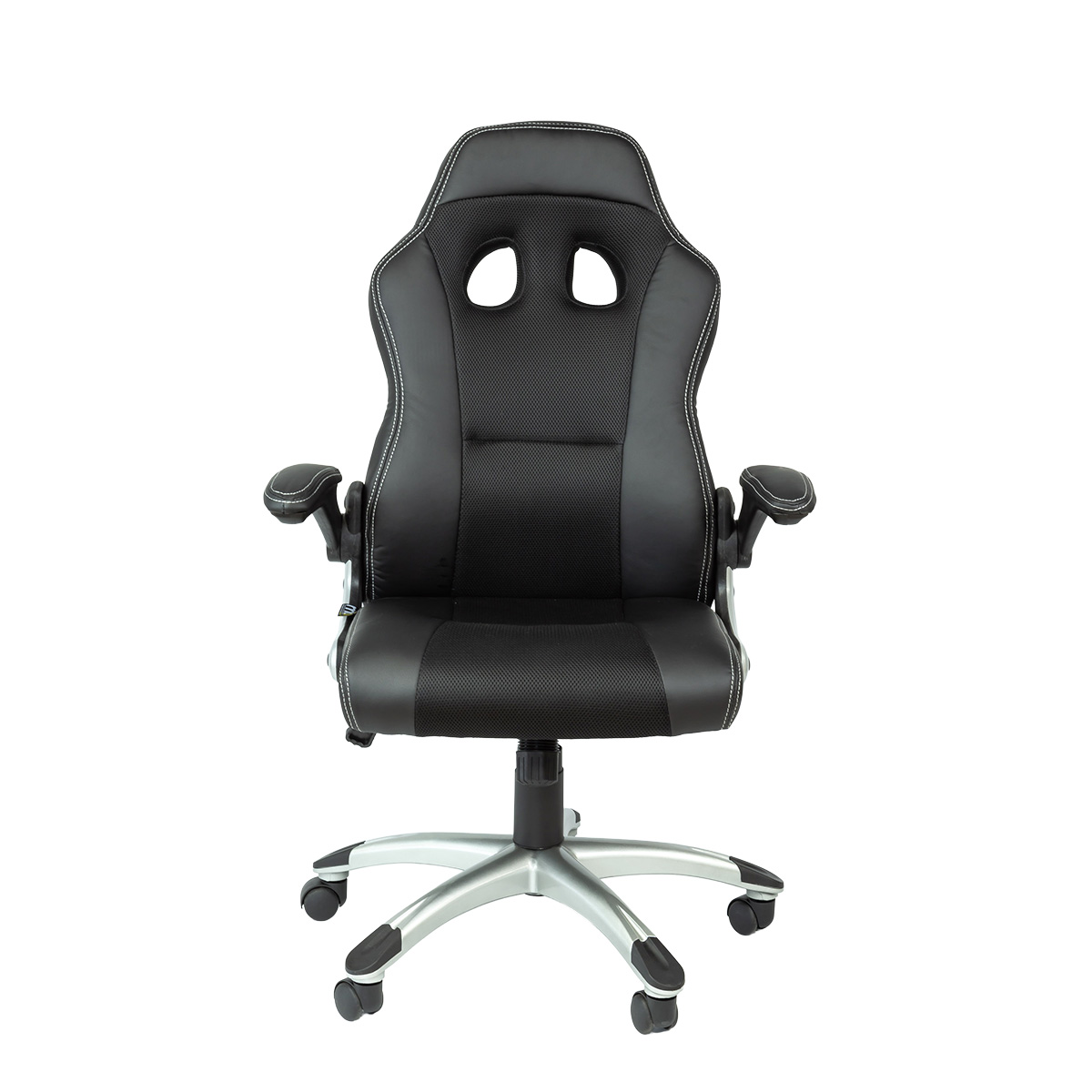 Fauteuil de bureau baquet Montecarlo type racing – Chaise gaming professionnelle - Noir - Sièges de bureaux