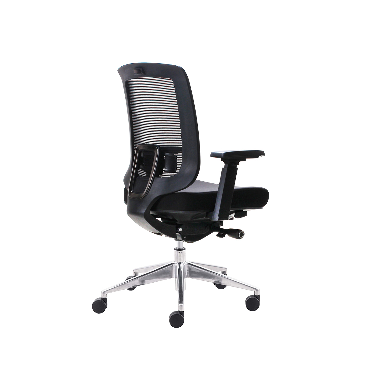 Siège de bureau ergonomique Austin synchrone 4 positions, accoudoirs 4D, assise réglable translation – Noir - Sièges de bureaux-3
