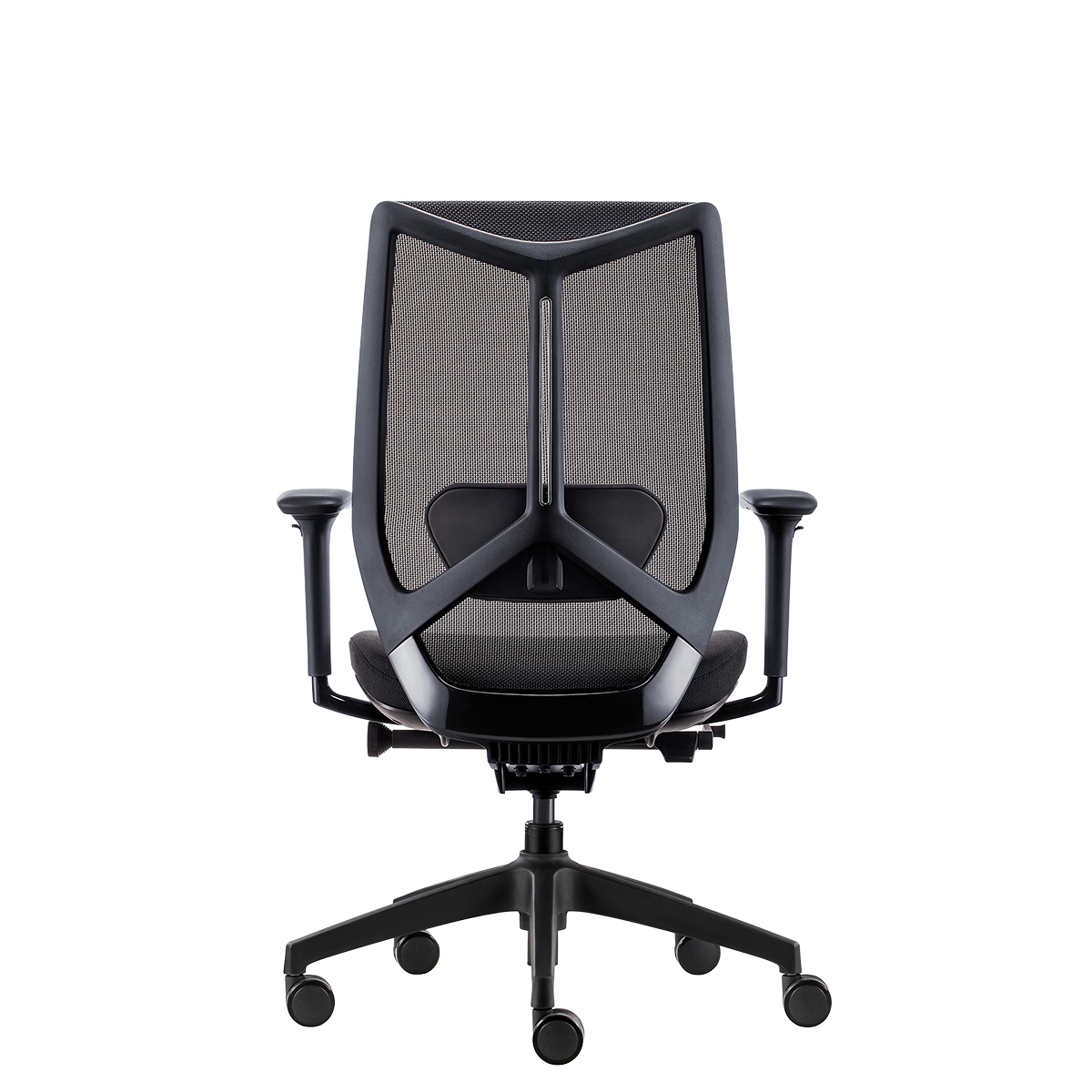 Siège de bureau design Arco Claudio Bellini synchrone 4 positions accoudoirs 3D - Noir - Sièges de bureaux-1