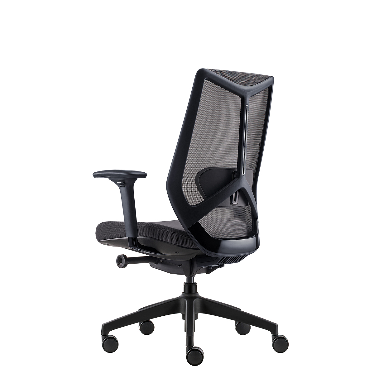 Siège de bureau design Arco Claudio Bellini synchrone 4 positions accoudoirs 3D - Noir - Sièges de bureaux-2