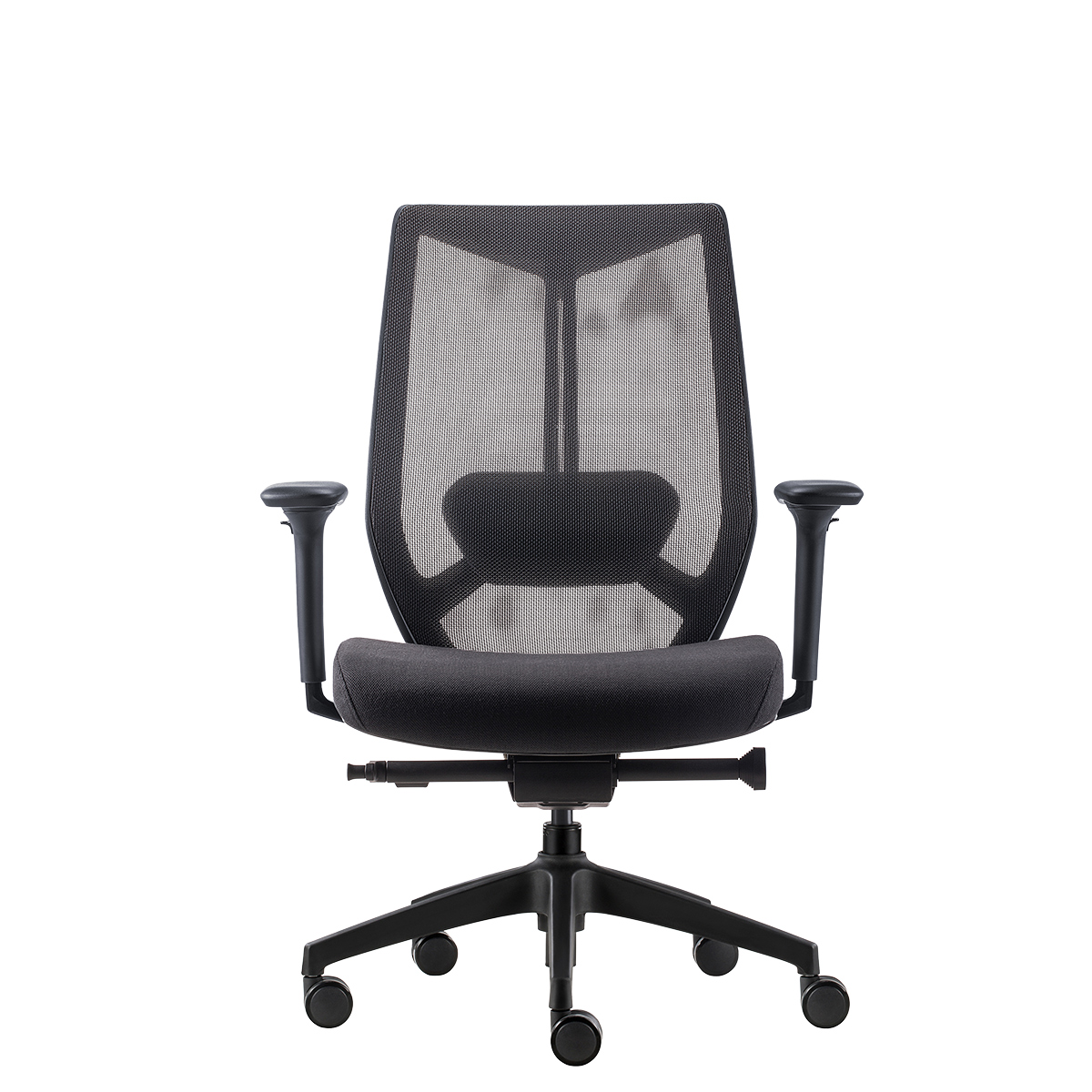 Siège de bureau design Arco Claudio Bellini synchrone 4 positions accoudoirs 3D - Noir - Sièges de bureaux-4