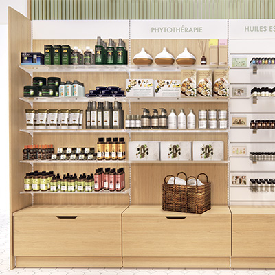 Caisson tiroir Store Sherman cognac 66,5 x 42,7 x 40 cm – Meuble de rangement pour magasin - Caissons de rangement-4