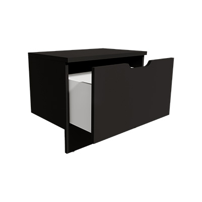 Caisson tiroir Store noir Soft Black 66,5 x 42,7 x 40 cm – Meuble de rangement pour magasin - Caissons de rangement-3
