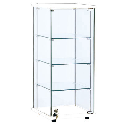 Vitrine de comptoir - Décor blanc - L 35 x P 35 x H 80 cm - Vitrines de comptoir