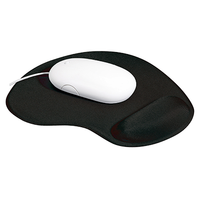 Tapis de souris ergonomique avec repose-poignet SIGN noir 225 x 200 mm - Ergonomie bureautique 