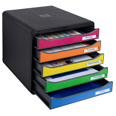 Bloc de classement Iderama noir/arlequin 34,7 × 27,8 × 27,1 cm - Modules de classement-5